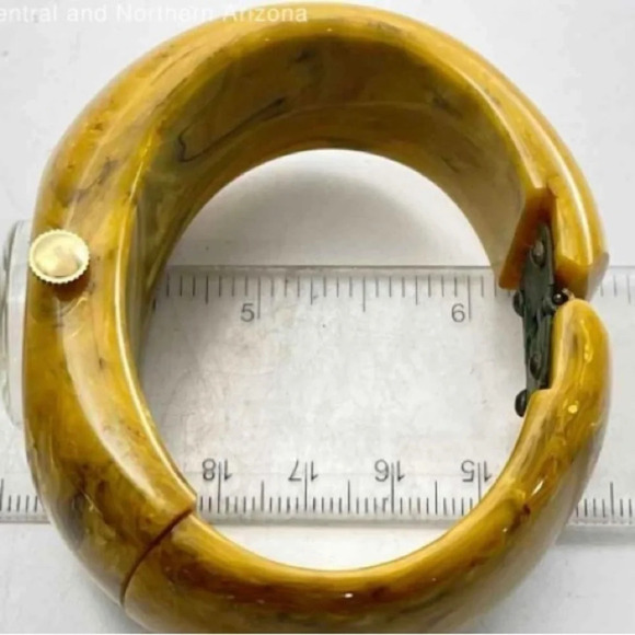 BAKELITE ENDURA Vintage 1940s Bangle Clamper Cuff Wristwatch RARE​ TESTED - Picture 8 of 8